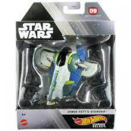 Star Wars Hot Wheels Starships Select Jango Fett's Starship 1:50